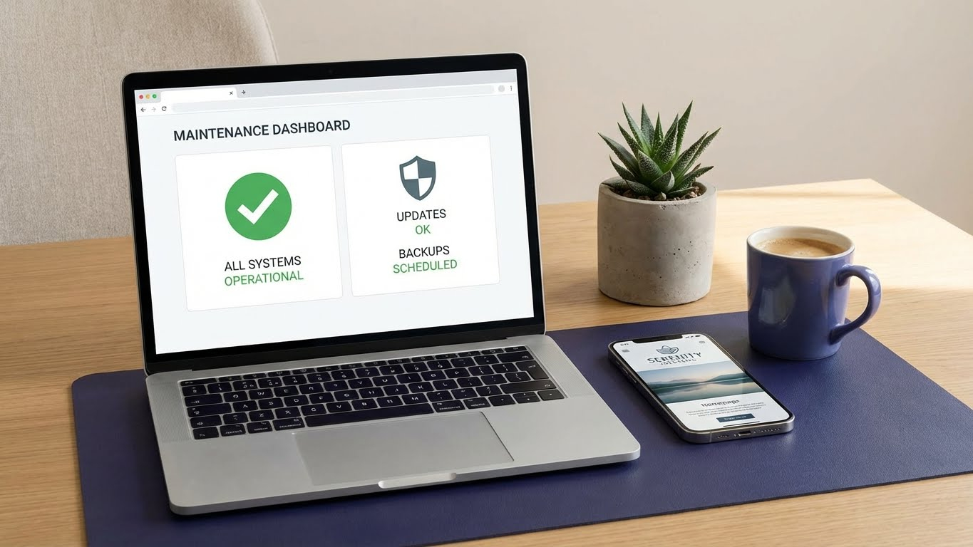 Maintenance de site web : mises à jour, sauvegardes et sécurité
